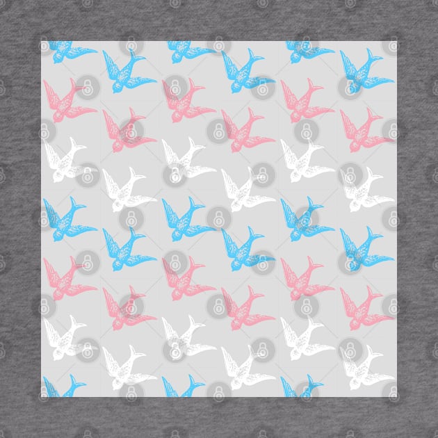 Trans Birds Flag Design by Gedwolcraeft